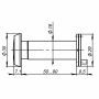 Глазок дверной DVP3/NEW, 16/140/50x90 (оптика пластик, угол обзора 140) CP Хром
