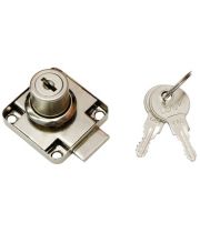 Замок мебельный MAXI Locks FL138-22 YZ Металлический ключ Хром
