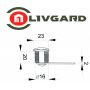 Замок почтовый LIVGARD CL502-20mm 2кл. Большой ключ