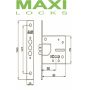 Замок врезной MAXI Locks SR500