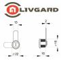 Замок почтовый LIVGARD CL500-16mm 2кл.