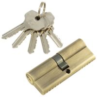 Цилиндровый механизм PLP N80 английский ключ/ключ AB Бронза