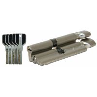 Цилиндровый механизм LIVGARD CW120 перфо.ключ-вертушка SN Матовый никель