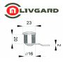 Замок почтовый LIVGARD CL503-20mm 2кл. изогнутый ригель