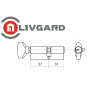 Цилиндровый механизм LIVGARD CW37/31 перфо.ключ-вертушка PB Полированная латунь