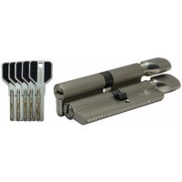 Цилиндровый механизм LIVGARD CW45/55 перфо.ключ-вертушка SN Матовый никель