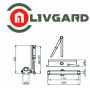 Доводчик Livgard DC-100kg SL Матовый хром