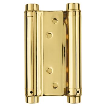 Петля пружинная двусторонняя BH586SS (125*86*1.5) GP (DAS SS 201-5&quot ) золото