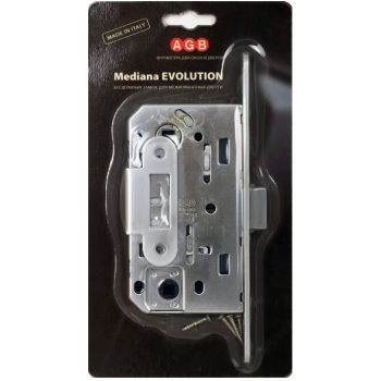 B01102.50.06.567 Защелка врезная WC (никель) MEDIANA EV. (инд.упак+B01000.13)